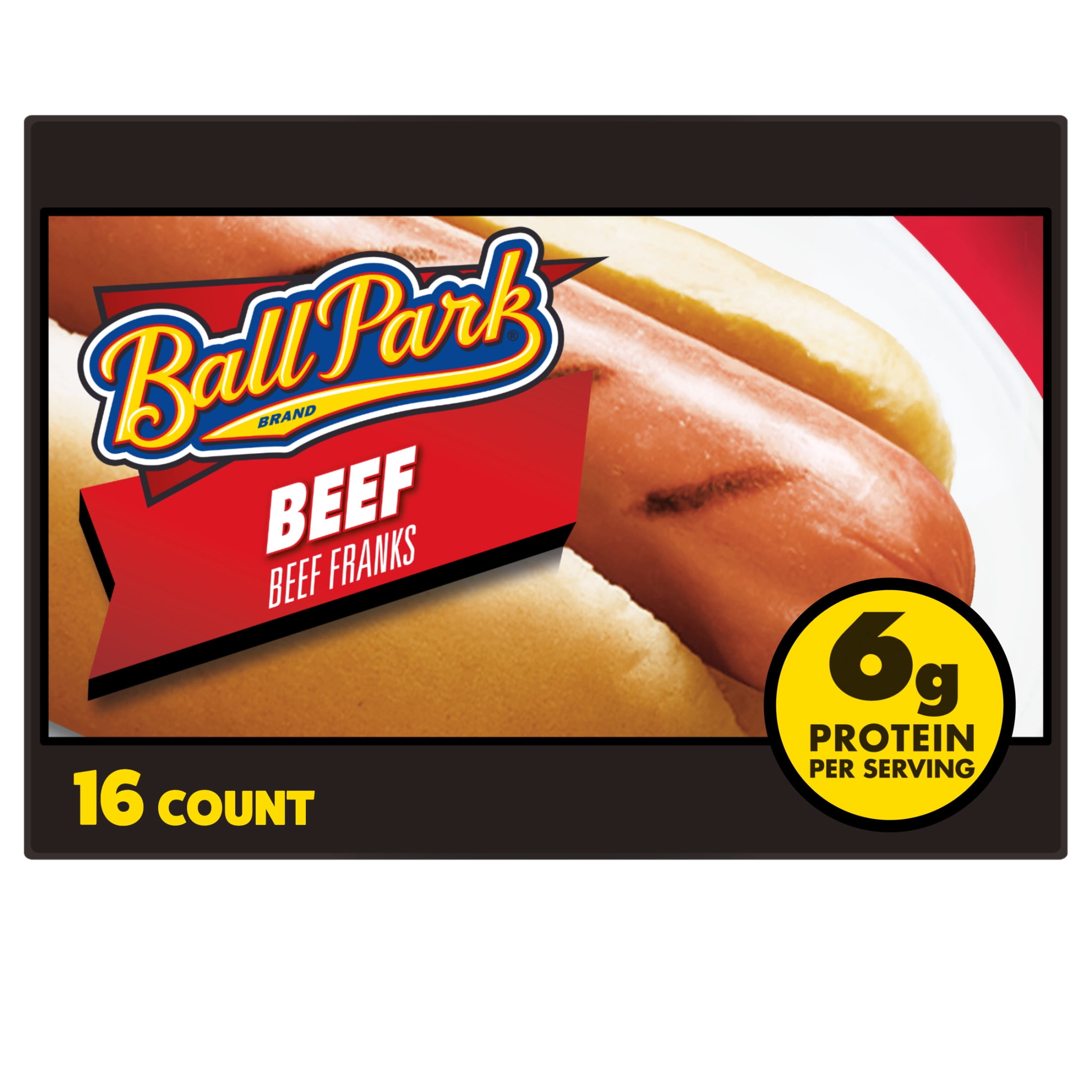 Ball Park Beef Hot Dogs, 30 oz, 16 Count
