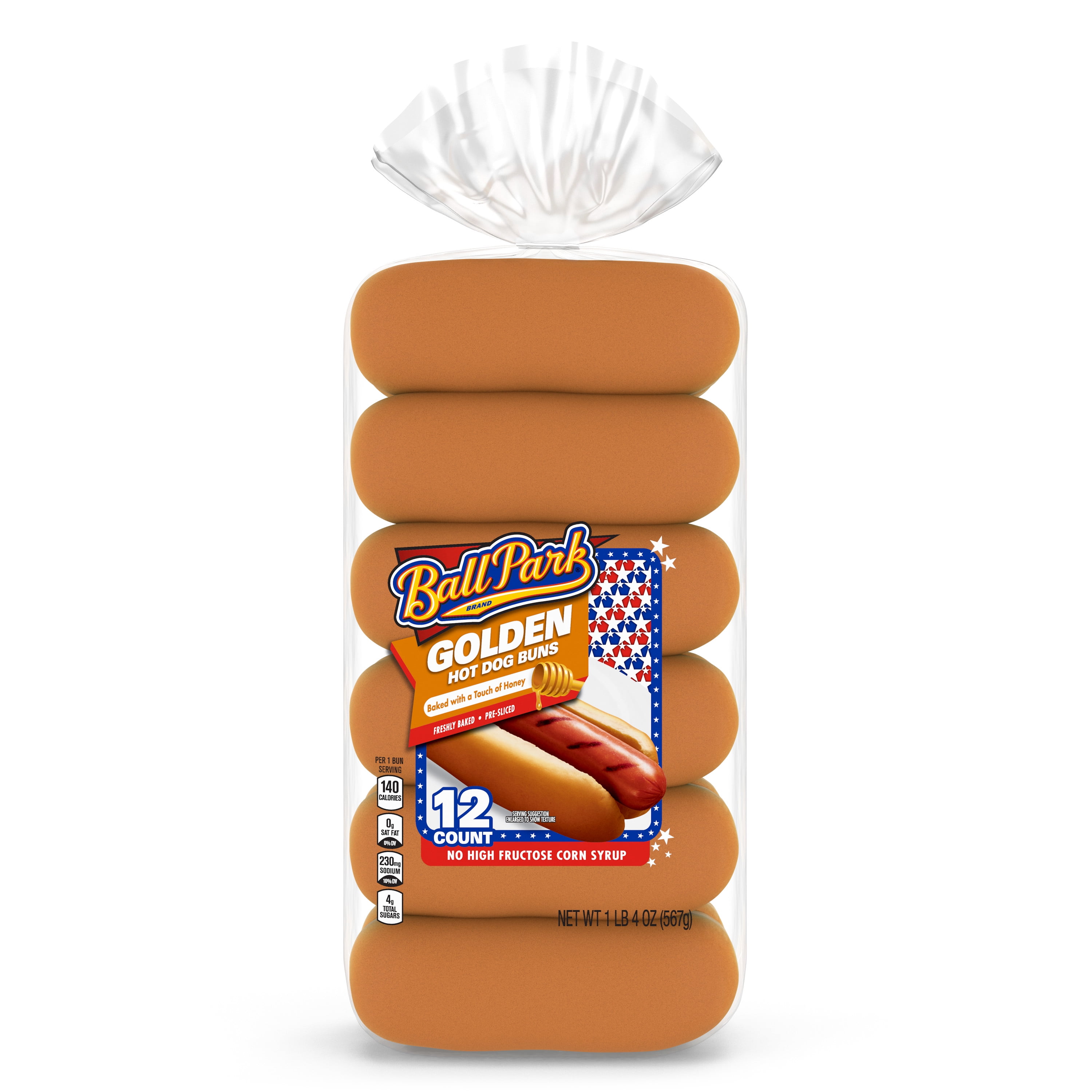 Ball Park Golden Hot Dog Buns, 12 count, 20 oz