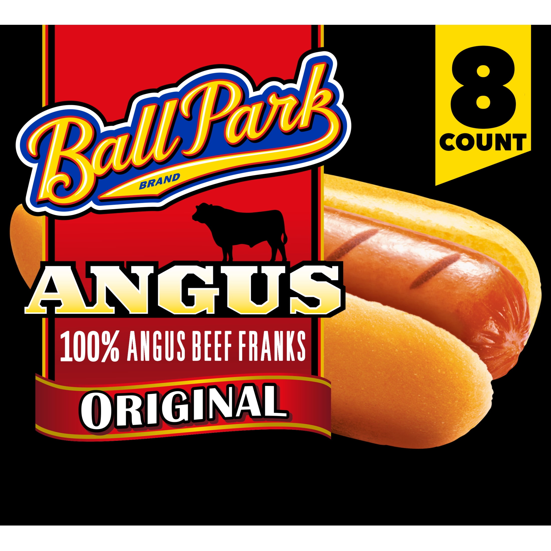 Ball Park Original Angus Beef Hot Dogs, 14 oz, 8 Count