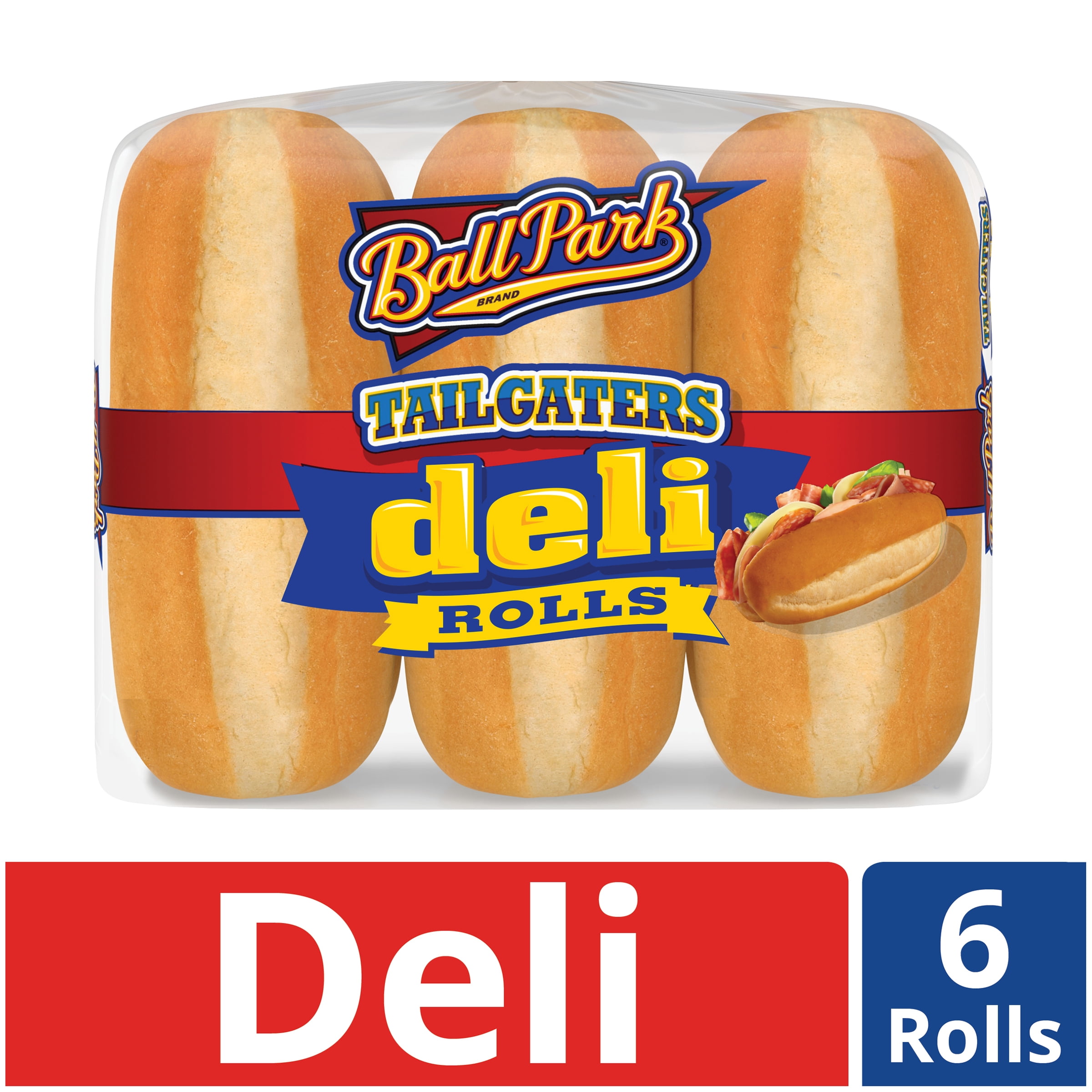 Ball Park Tailgaters Deli Rolls, 6 count, 15 oz
