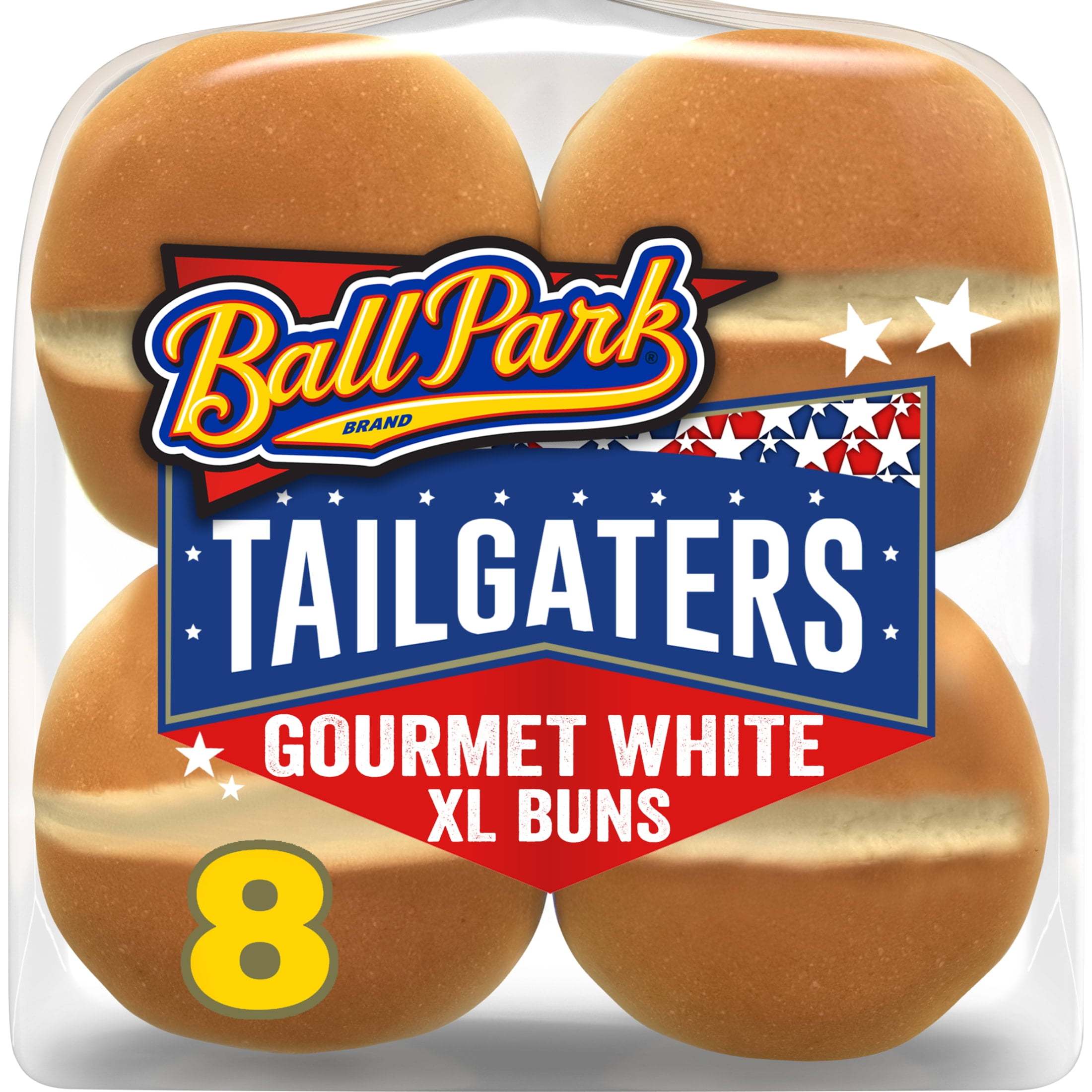 新品 正規品 証明書付 アメリカ店にて購入BUN BUN LARGE CONTI Ball Park Tailgaters Gourmet Burger Buns, Extra Large, 8 count