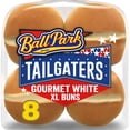 thumbnail image 1 of Ball Park Tailgaters Gourmet Extra Large Buns, 8 count, White Hamburger Buns, 21 oz Bag, 1 of 10