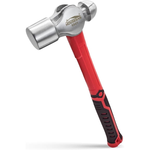 Ball Peen 2 Lb, Big Ball Pein With Non-slip Rubber Grip, Metal For Metal Work, Rounding, Mechanics