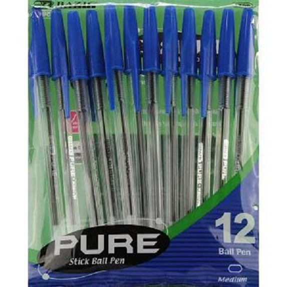 Ball Pens Blue 12Pk - 1 count only
