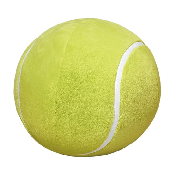 Ball Pillow Round Throw Pillow Simulated Tennis Ball Cushion for Home Sofa Chair Car Office Nap Cushion Ornament Birthday Gift Realistic Faux Tennis Decor