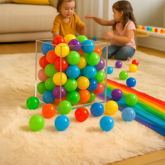 Ball Pit Balls for Ages 1+| Soft, BPA-Free Plastic Balls for Baby Ball Pit, Playpen & Bounce House | Crush-Proof & Sensory-Safe Fun | Age 1+