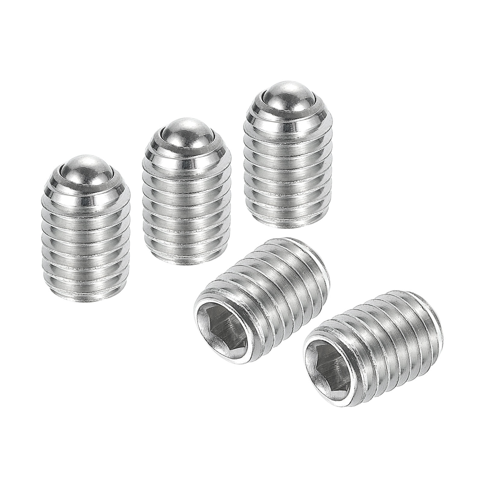 Ball Point Set Screws, M8 x 12mm 304 Stainless Steel Metric Spring Hex ...