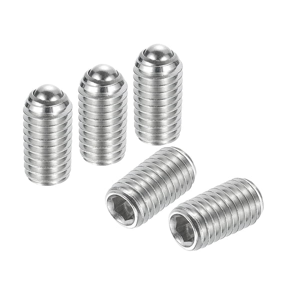 Ball Point Set Screws, M8 x 16mm 304 Stainless Steel Metric Spring Hex Socket Screw 20pack