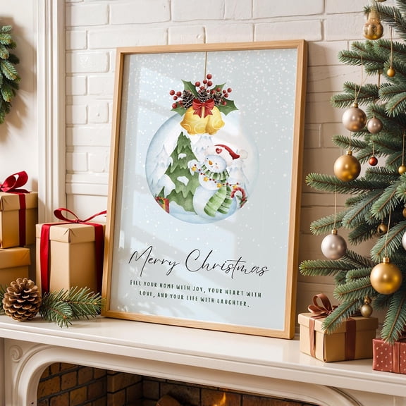 Ball Poster, Wall Decor, Card Poster, Home Decor, Poster, Card, Home, Stretched Canvas Size 8x12