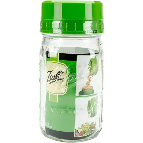 Ball Pour & Measure Cap With Wide Mouth Jar-Quart