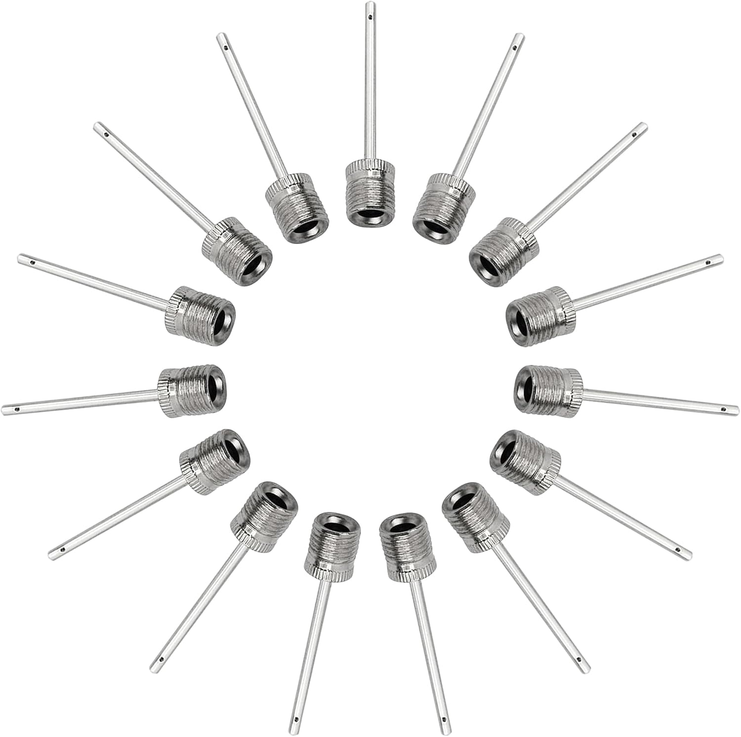 Uxcell 5-Pack Stainless Steel Air Pump Needles - For Inflating Basketballs, Footballs, Soccer Balls