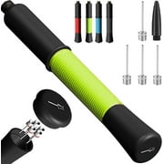 Ball Pump with Needle Storage(Never Lose Pin) Basketball Pump with 5 Needles and Extendable Cable, Soccer Football Pumps, Volleyball Pump Rugby Ball Inflator - Great for All Balls - 1 Pack Available