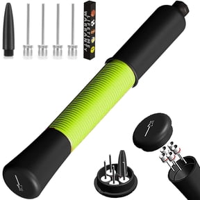 Fenxyo Ball Pump with Built-in Needle Storage, Includes 5 Inflation Needles & Extendable Hose, Hand Air Pump for Basketball, Soccer, Football, Rugby and All Sports Balls