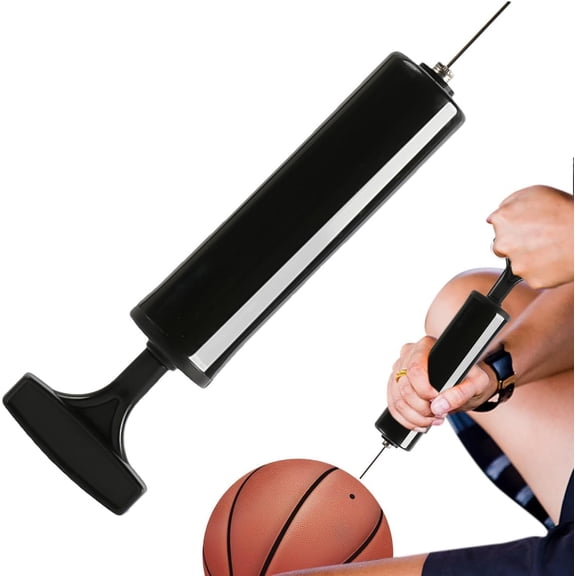 Ball Pump for Sports Balls, Handheld Air Pump with Needle, Portable Sports Ball Inflator for Basketball Soccer Football Volleyball Tire