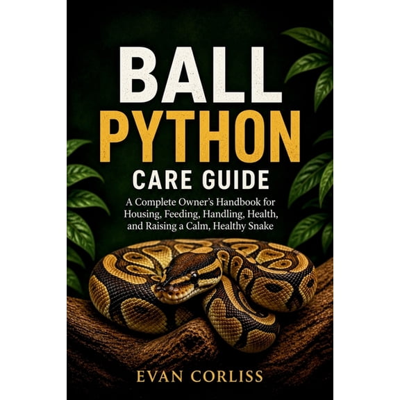 Ball Python Care Guide: A Complete Owner's Handbook for Housing, Feeding, Handling, Health, and Raising a Calm, Healthy , (Paperback)