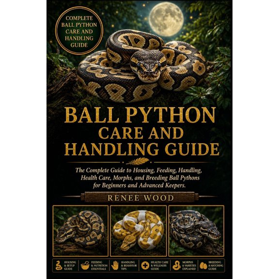 Ball Python Care and Handling Guide: The Complete Guide to Housing, Feeding, Handling, Health Care, Morphs, and Breeding, (Paperback)
