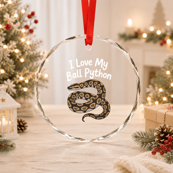 Ball Python Classic Edition Glass Ornament