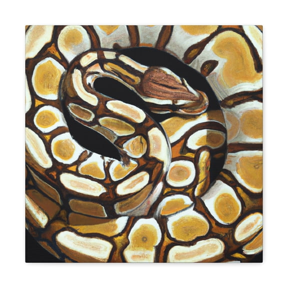 "Ball Python Contemplates Life" - Canvas