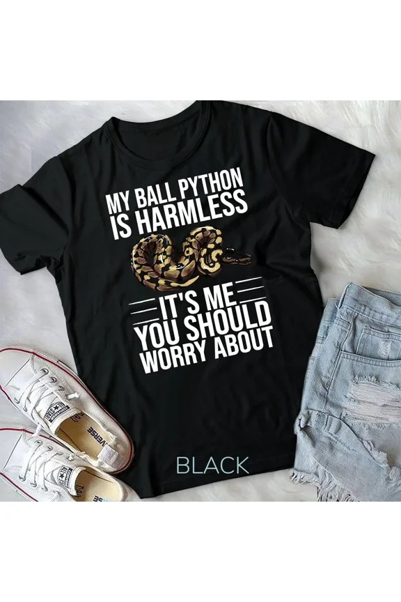 Ball Python Design Snake Lover Men Women Boys Girls Unisex T-Shirt