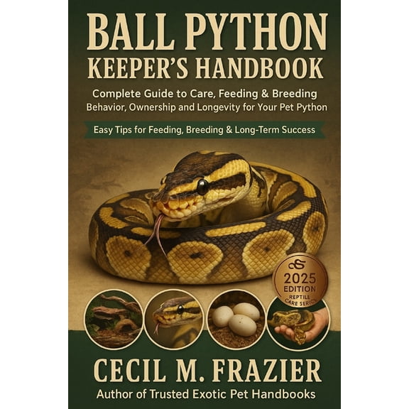 Ball Python Keeper's Handbook: Complete Guide to Care, Feeding, Breeding, behavior, ownership, and Longevity for Yo, (Paperback)