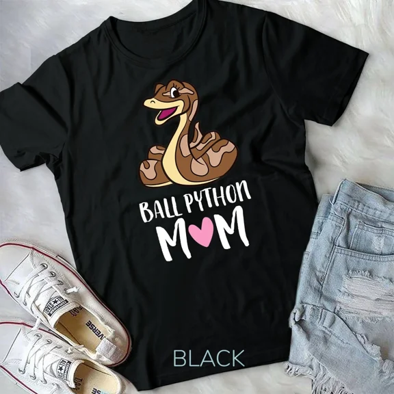 Ball Python Mom, Snake, and Reptile Themed Graphic Design for Women Unisex T-Shirt
