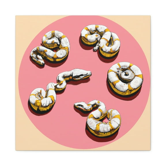 Ball Python Pop Art - Canvas