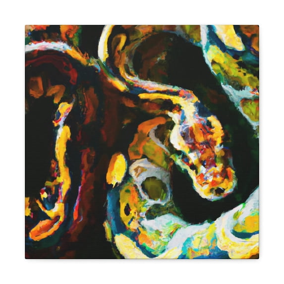 Ball Python Reflection 1940 - Canvas