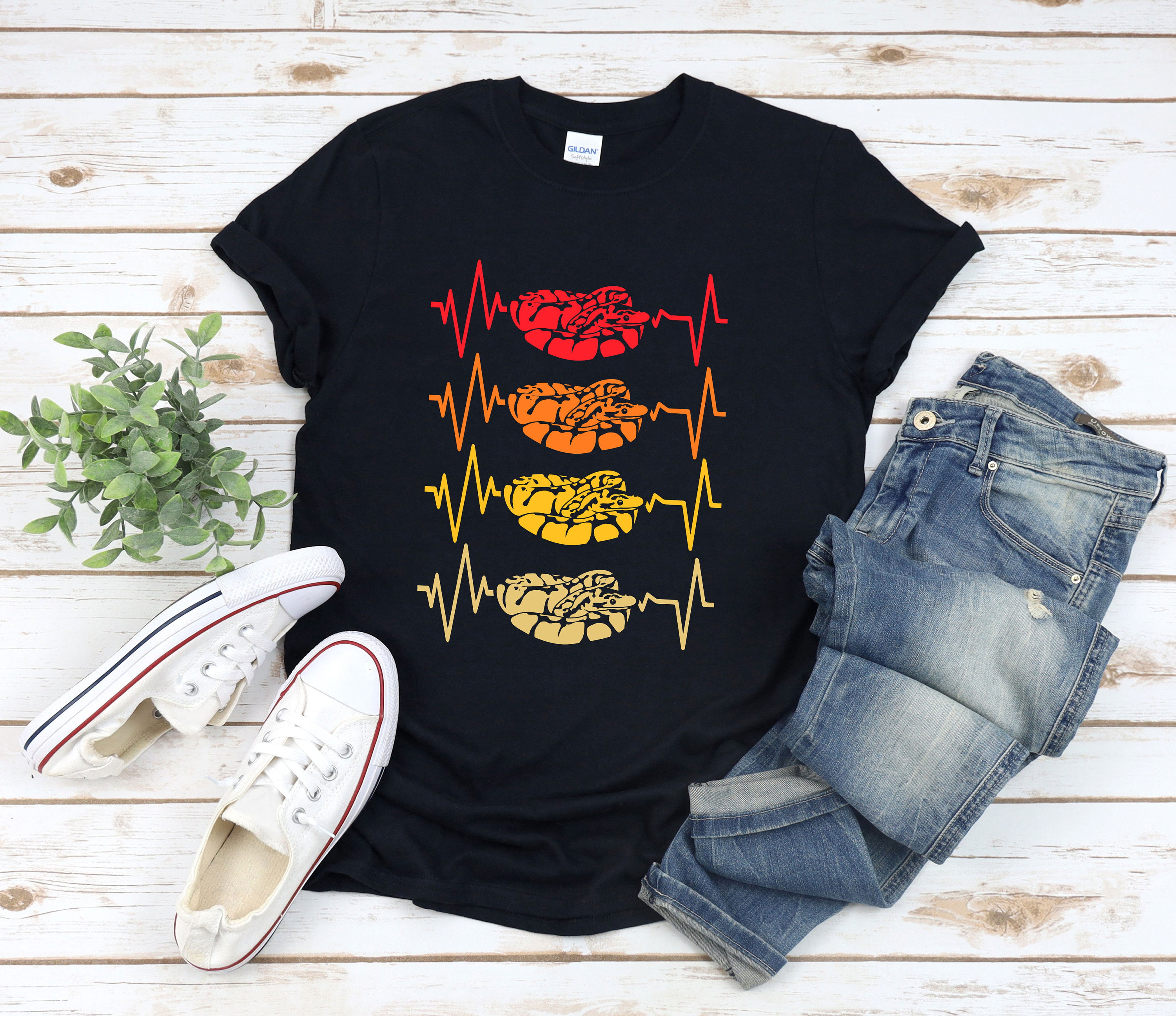 Ball Python Shirt, Snake Shirt, Python Shirt, Snake Heartbeat, Snake ...
