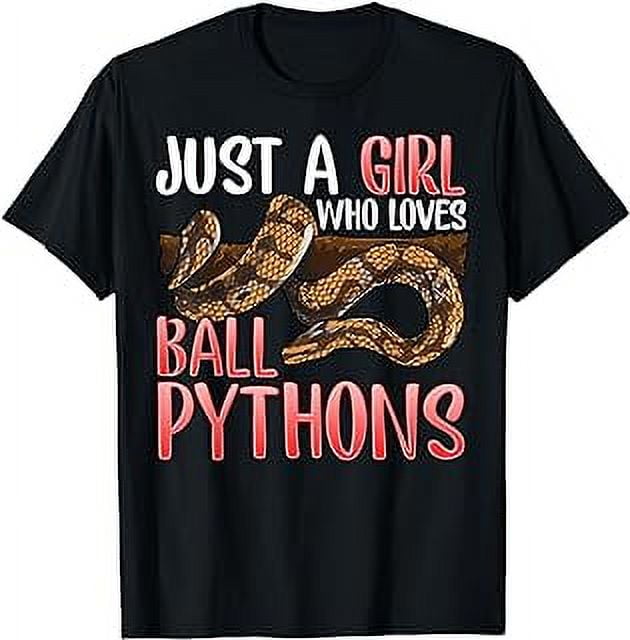 Ball Python Shirt Women Just A Girl Who Loves Ball Pythons T-Shirt ...