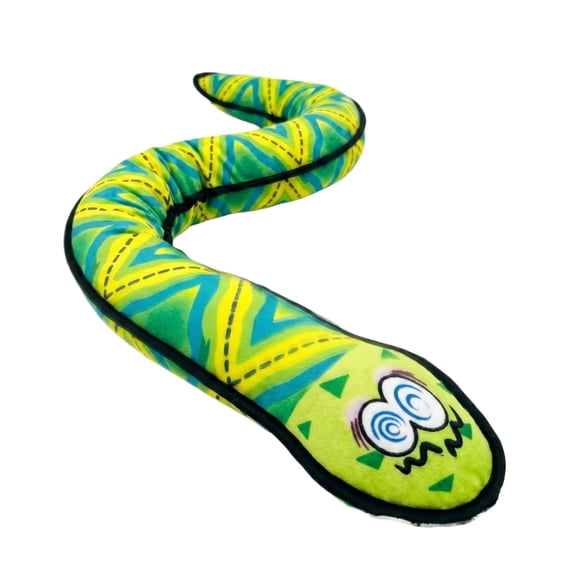 Ball Python Snake Stuffed Animal Plushie Interactive Snake Plush Dog Toy with Sound Function Python Plush Toy for Cats Dogs Durable Tear Resistant