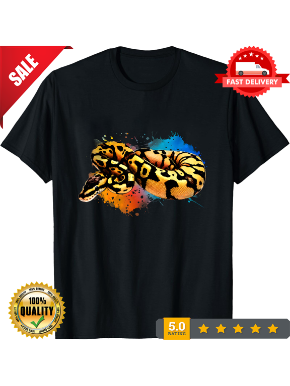 Ball Python Watercolor Reptile Keeper Paint Splash Unisex T-shirt, ULTRA LIMITED-TH84313