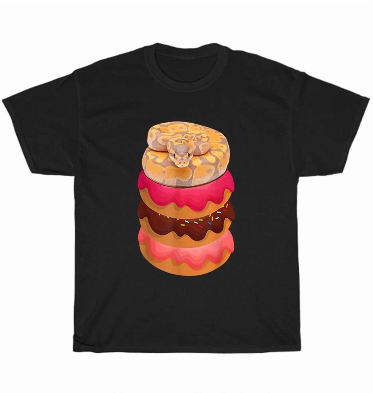 Ball Python With Doughnuts Gifts For Reptile Lovers T-Shirt Unisex Tee ...
