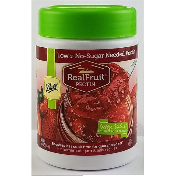 Ball Realfruit Low or No-Sugar Needed Pectin - Fruit Pectin Low Sugar - 5.4 oz Pack of 2