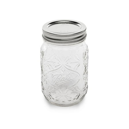 Ball Regular Mouth 16oz Pint 140th Anniversary Keepsake Jars, 4 Pack