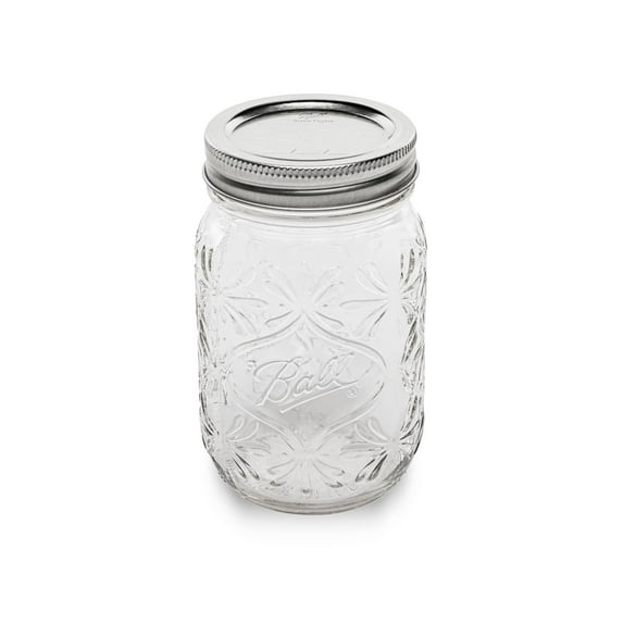 Ball Regular Mouth 16oz Pint 140th Anniversary Keepsake Jars, 4 Pack