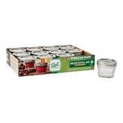 Ball Regular Mouth 4oz Quilted Pint Mason Jars, 12 Count