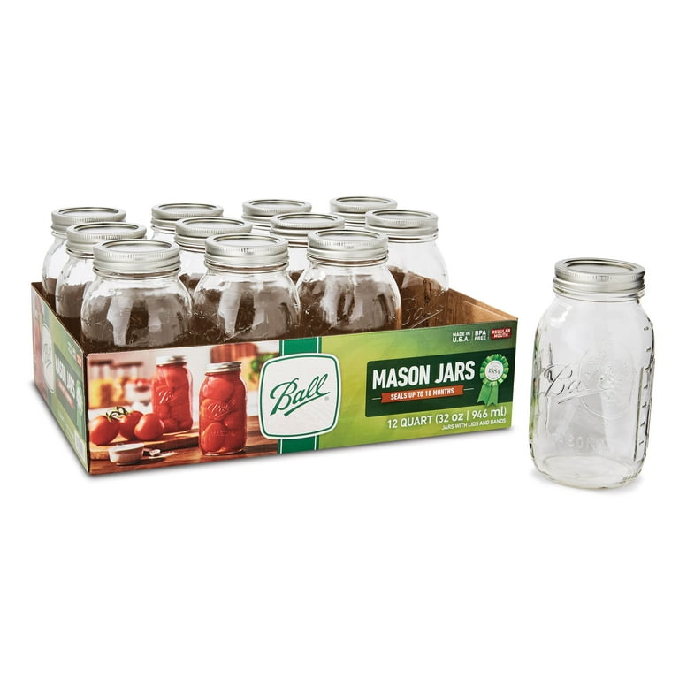 4 TALL SQUARE CLEAR GLASS JARS PKG(4)