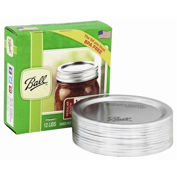 Ball Regular Mouth Canning Jar Lids - Silver - 4 Pack