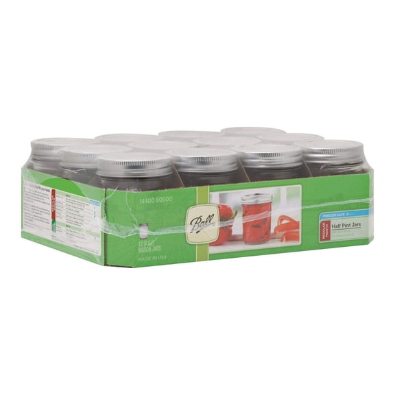Ball Canning Regular Mouth Jar, 8 Ounce - 12 per case.