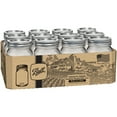 thumbnail image 1 of Ball Regular Mouth 16oz Pint Smooth Glass Mason Jars with Lids & Bands, 12 Count, 1 of 3