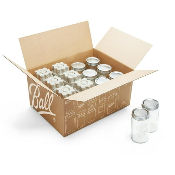 BallÂ® Regular Mouth Quart (32oz.) Mason Jars with Lids and Bands, for Canning and Storage, 8 Count