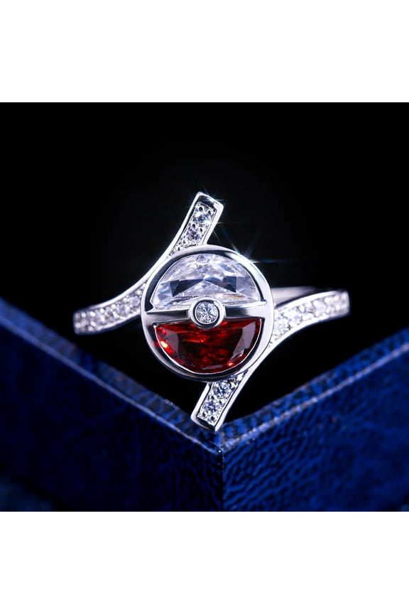 Ball Shaped Ring With Tiny Zircon Midi Finger Rings