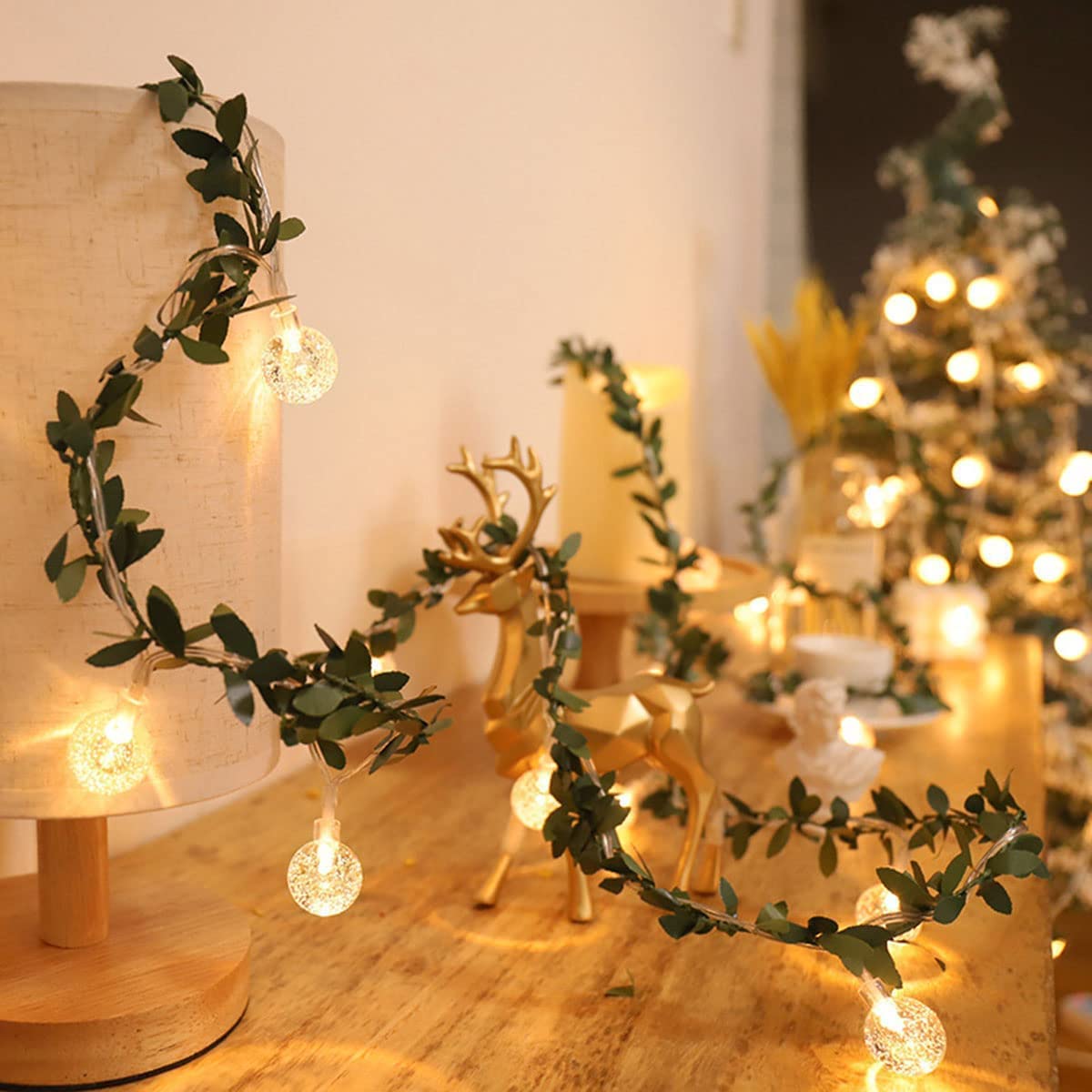 BallShaped String Lights, 19.68ft 40 LED Warm White Globe Lights