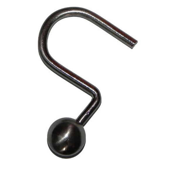 "Ball" Shower Curtain Hooks in Brushed Nickel