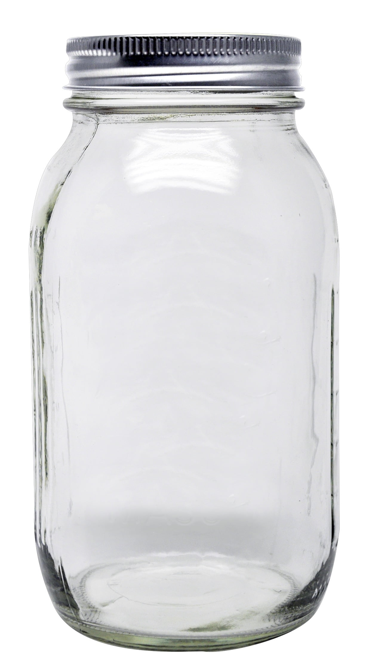 Ball Smooth-Sided Glass Mason Jar w/ Lid & Band, Regular Mouth, 32 Ounces, 12 Count