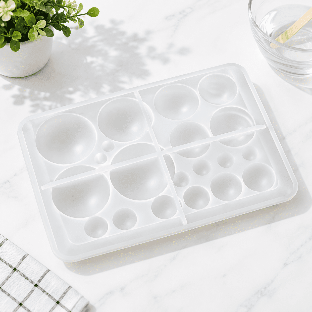 Ball Sphere Silicone Mold 20 Cavity Multiple Sizes For Making - Walmart.com
