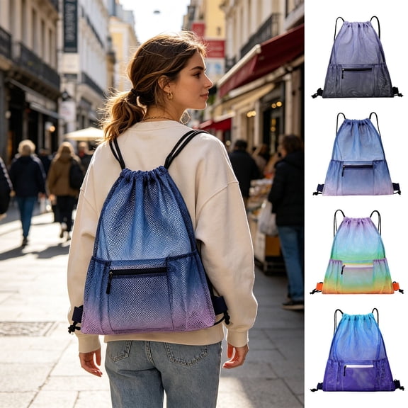 Ball Sport Carry Bag, Soft Drawstring Sack, Comfortable Outdoor Backpack, Convenient Travel Pocket, Universal Daypack for Cycling Trips, Beach Activities and Hiking Tours