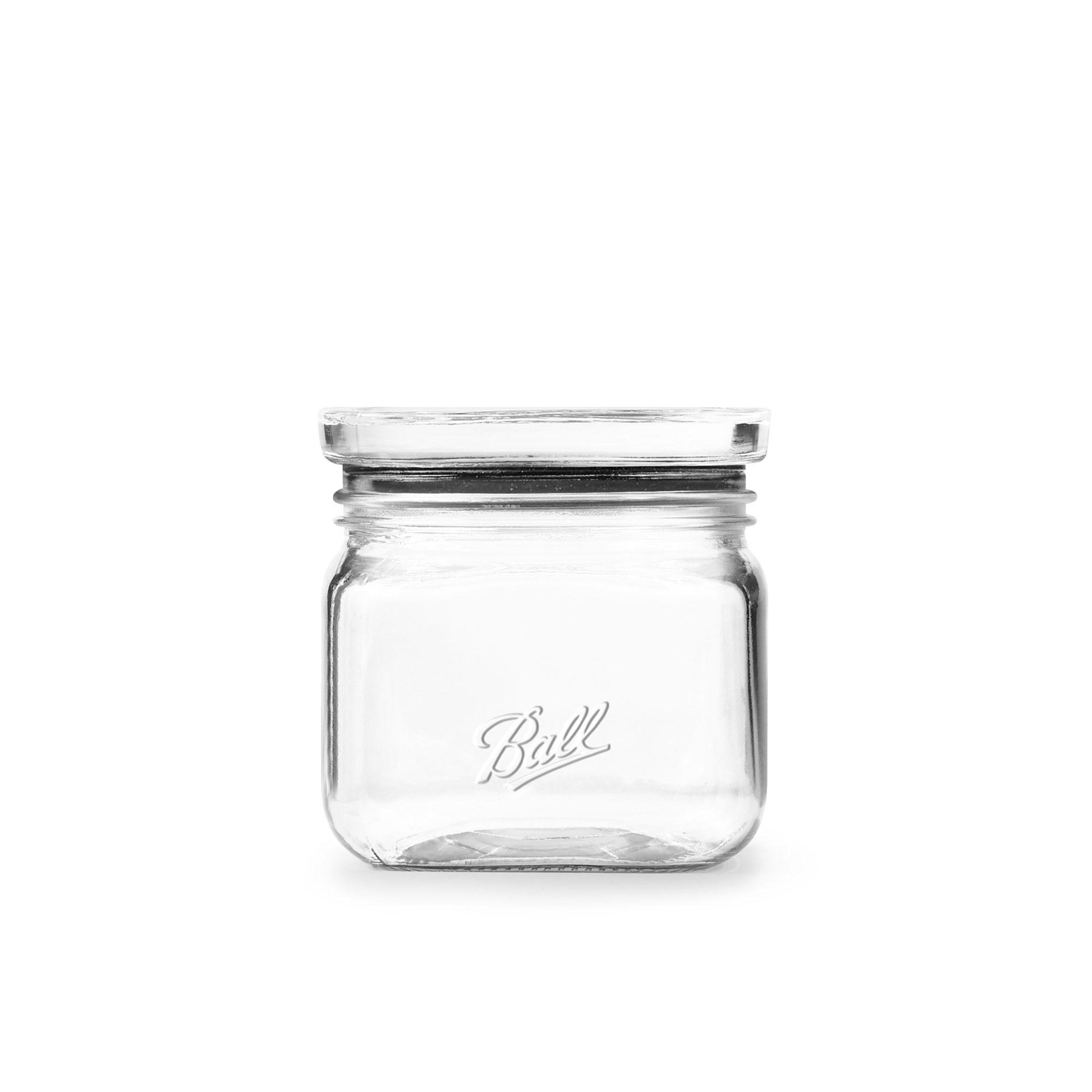 Encheng 16 oz Glass Jars With Airtight Lids And Leak Proof Rubber  Gasket,Wide Mouth Mason Jars With Hinged Lids For Kitchen,Glass Storage  Containers 6