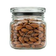 Ball Quart Glass Jar with Glass Lid, 4 Cup Stackable Pantry Storage Container, Airtight Kitchen Canister for Sugar, Tea, Spices, and Pantry Organization