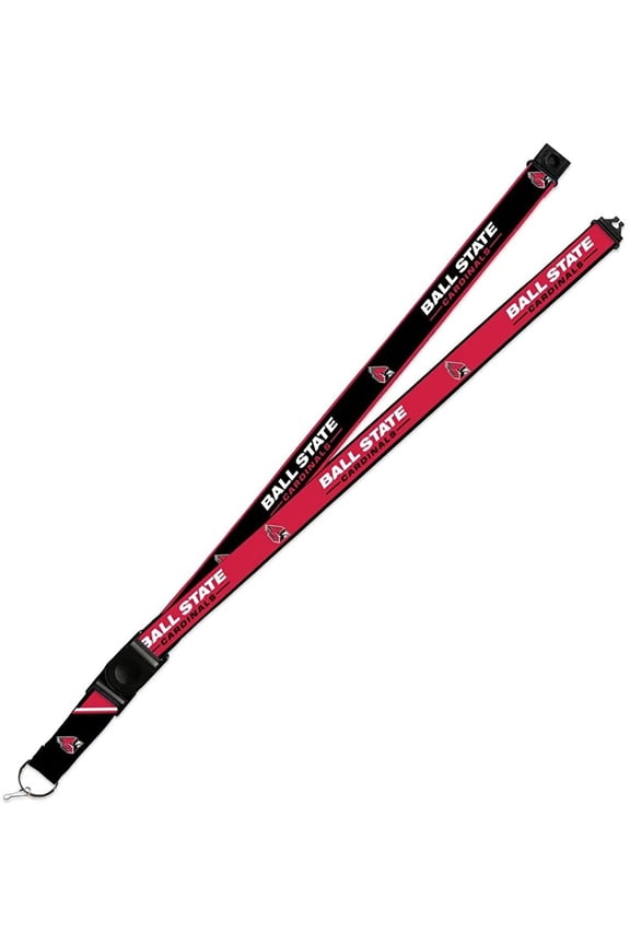 Ball State Cardinals Lanyard Keychain 2-sided Breakaway Clip University of